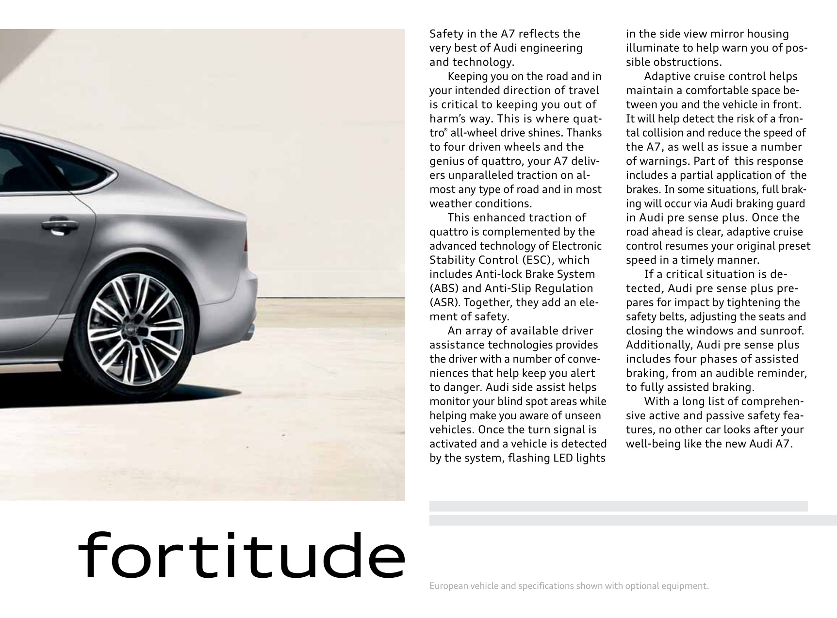 2012 Audi A7 Brochure Page 17